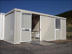 Cabine sanitaire public 20 pieds x 8, confortable