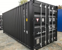 Containers maritime standards de 20 pieds par 8 couleur noir neuf