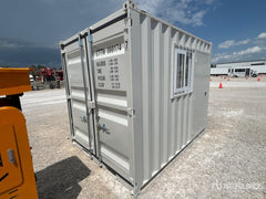 Container 10 Pieds avec Porte d'Homme et Fenêtre Isolée - Idéal pour Stockage Sécurisé et Confortable