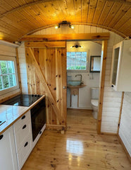 Remorque Maison Mobile en Bois avec Structure en Acier - 40 Pieds x 8 Pieds