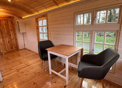 Remorque Maison Mobile en Bois avec Structure en Acier - 40 Pieds x 8 Pieds