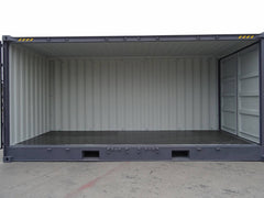 Container 20 Pieds Open Side Neuf - Accès Facile et Spacieux pour Stockage et Transport Gris
