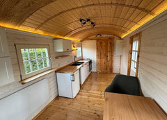 Remorque Maison Mobile en Bois avec Structure en Acier - 40 Pieds x 8 Pieds