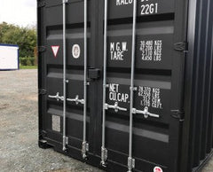 Containers maritime standards de 20 pieds par 8 couleur noir neuf