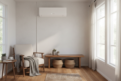 Climatiseur mini-split installé dans une tiny house