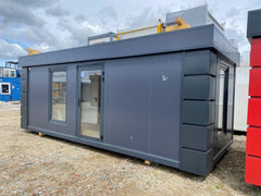 Container bureau mobile 20 pieds x 8, intérieur et extérieur finis, style classique