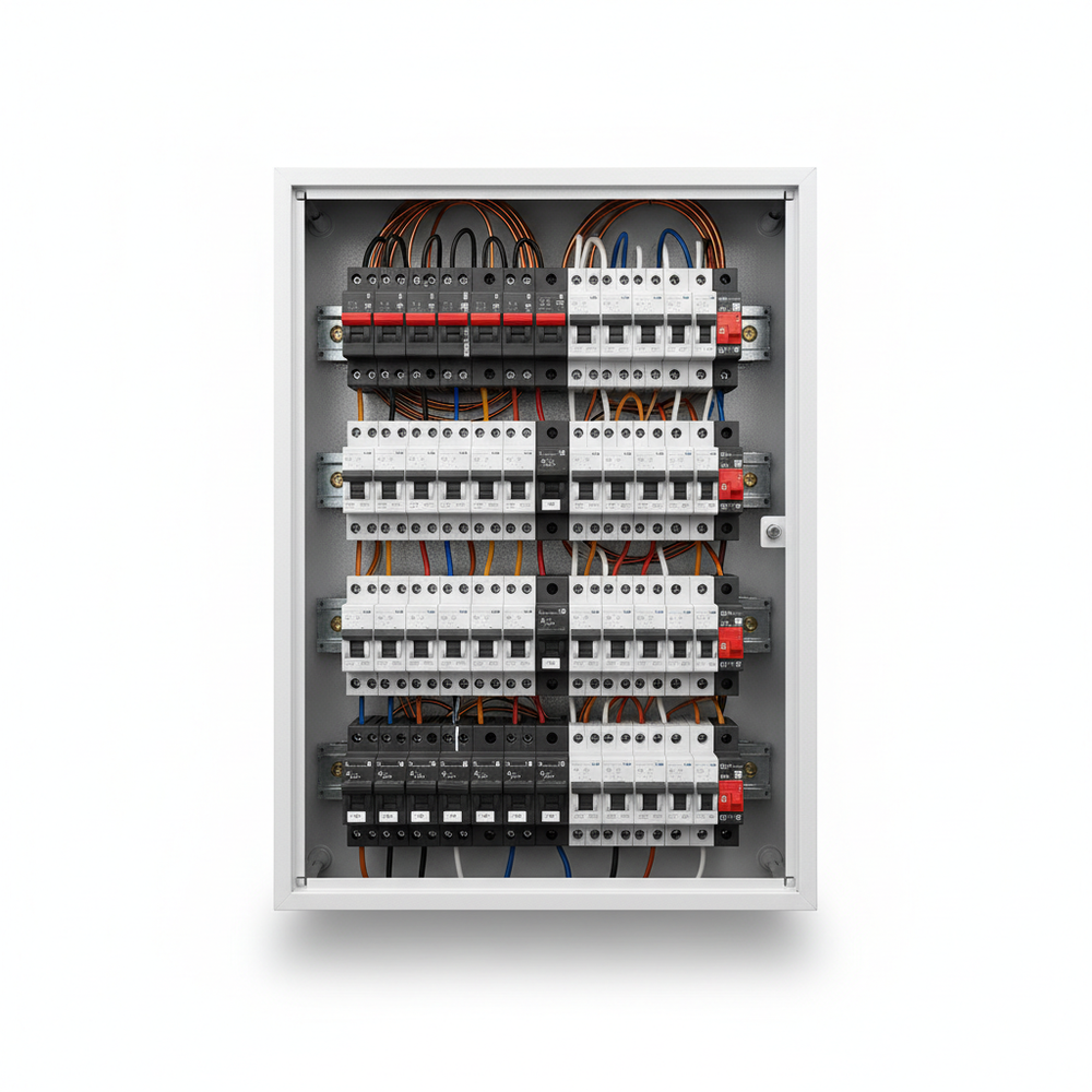 Tableau électrique pour tiny house - porte ouverte