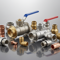 Réservoir d'eau potable - gros plan valves et raccords