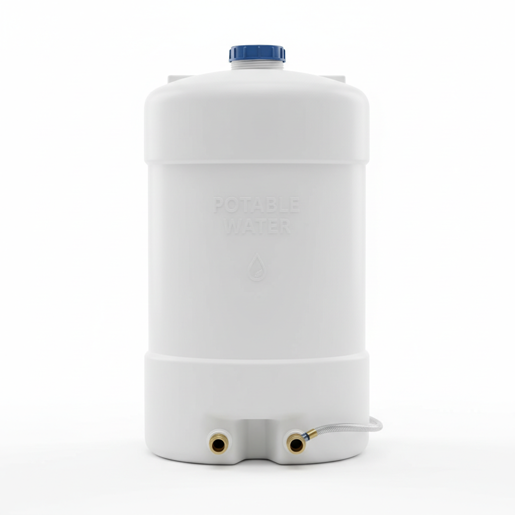 Réservoir d'eau potable pour tiny house - vue de face